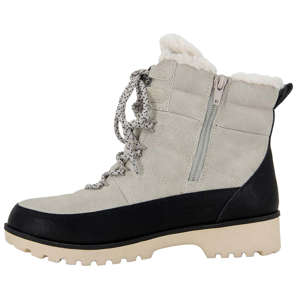 JBU Alaska Waterproof Winter Boots - Womens Stone Back View