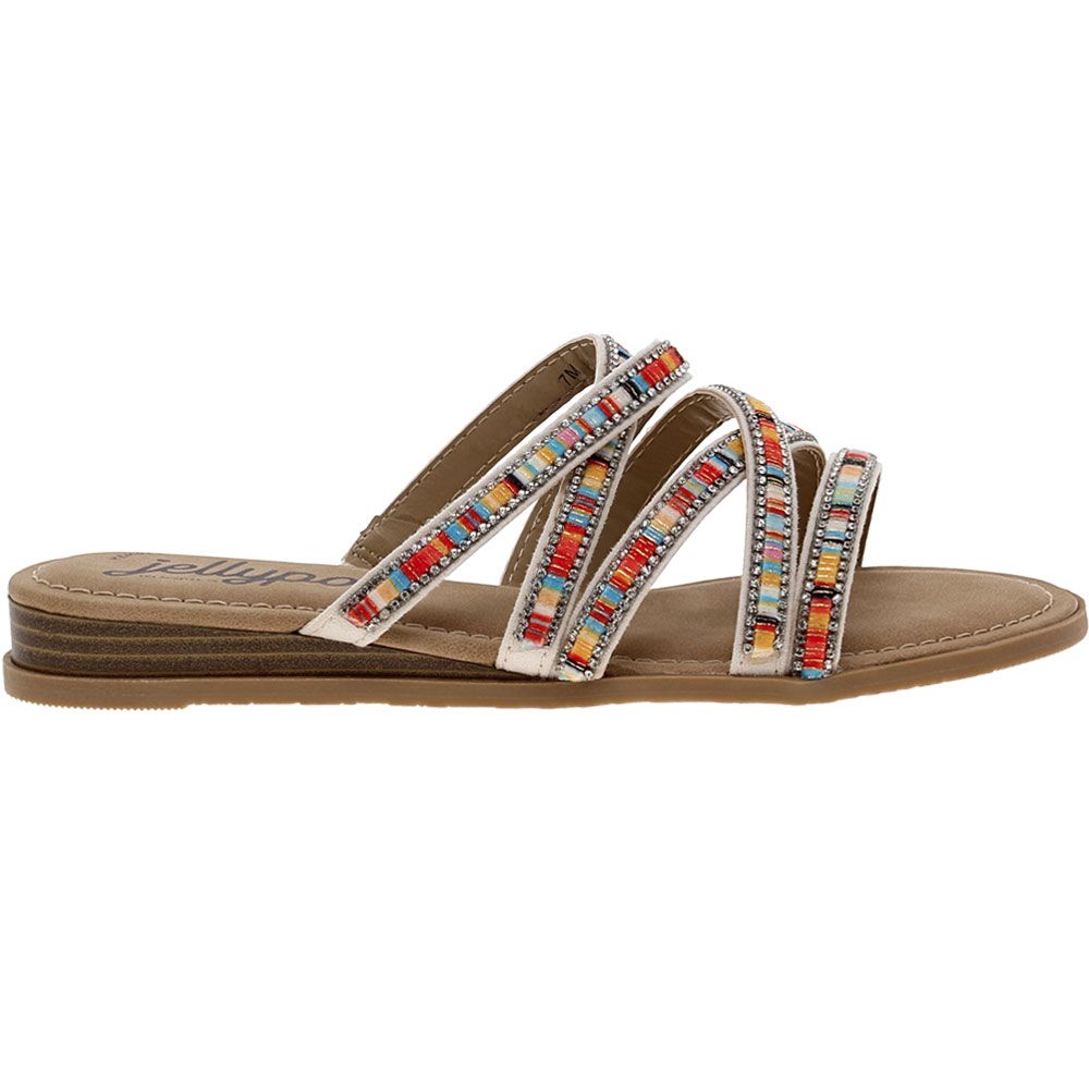 Jellypop Glisten | Womens Wedge Flat Sandals | Rogan's Shoes