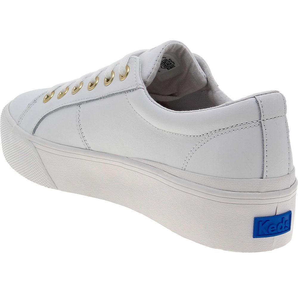 Keds Jump Kick Duo Leather Lifestyle Shoes - Womens White Back View