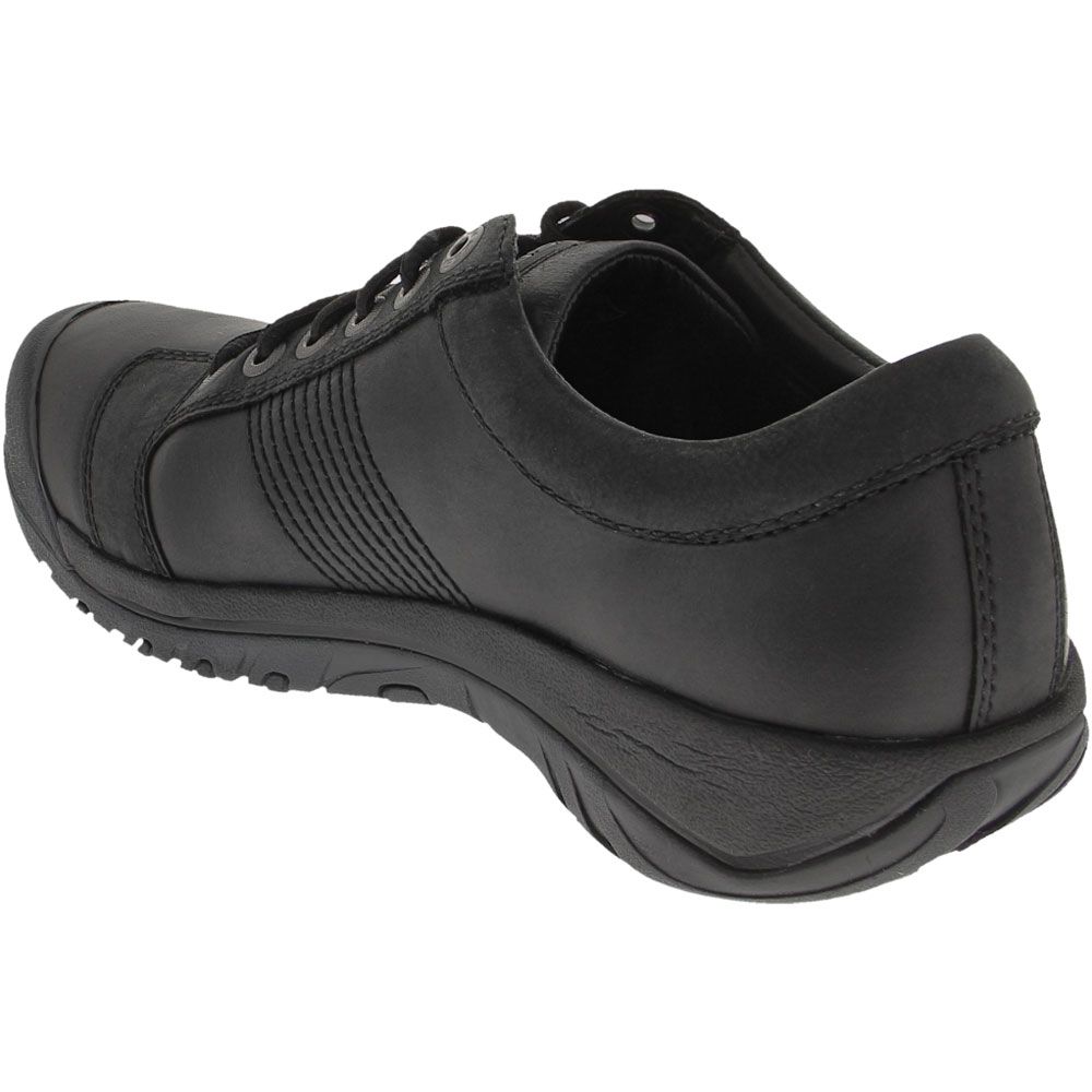 Keen Austin Lace Up Casual Shoes - Mens Black Back View