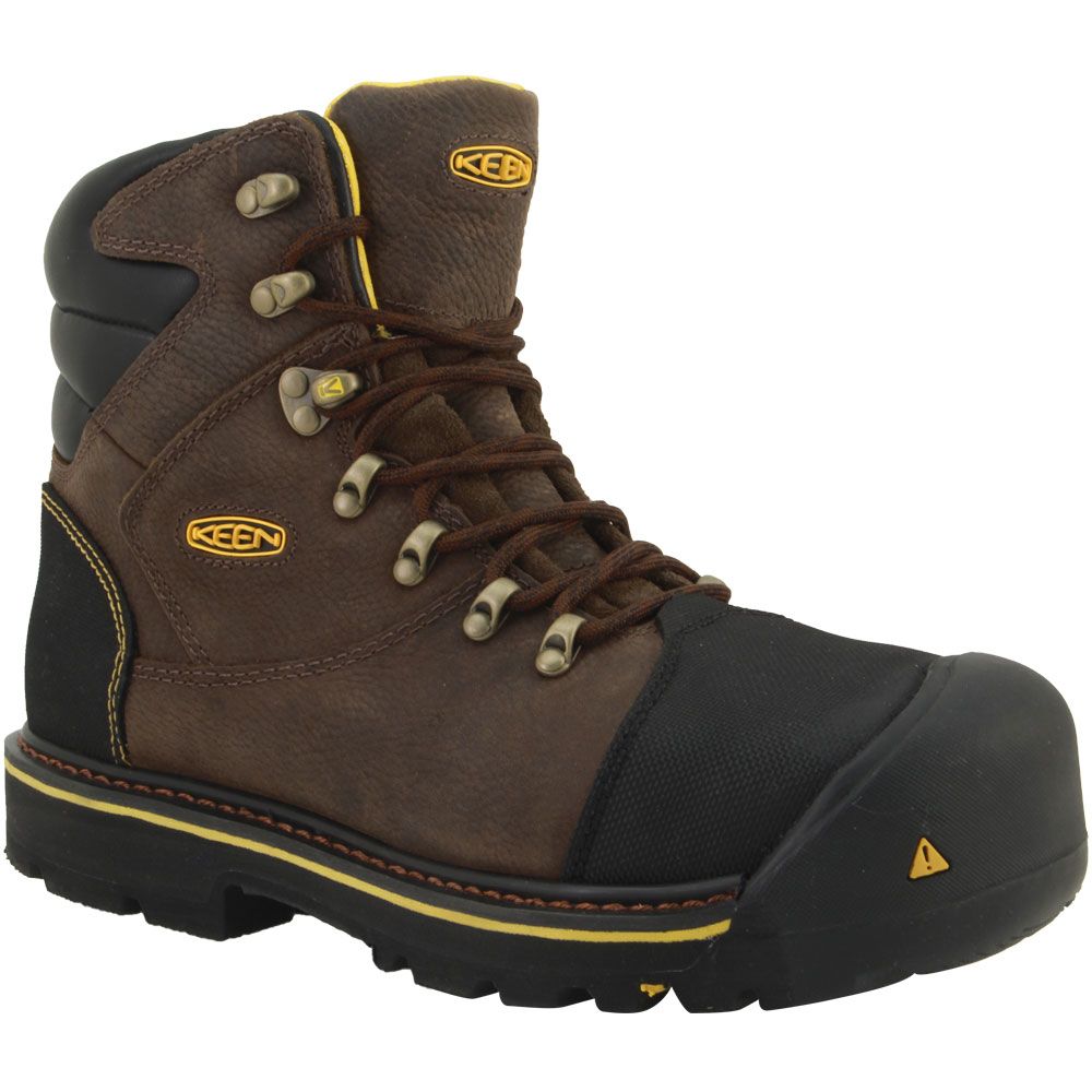 KEEN Utility Milwaukee Safety Toe Work Boots - Mens Brown