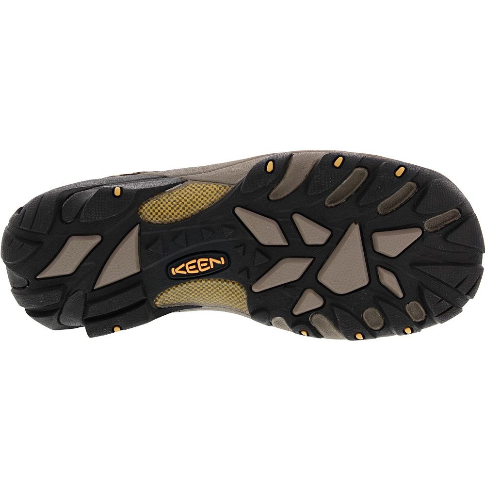 KEEN Targhee 2 Low Wp Hiking Shoes - Mens Cascade Brown Golden Yellow Sole View