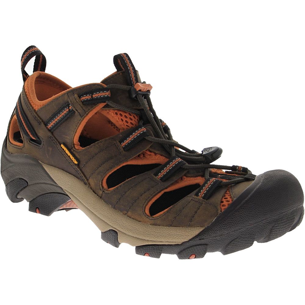 KEEN Arroyo 2 Sandals - Mens Black Olive Bombay Brown