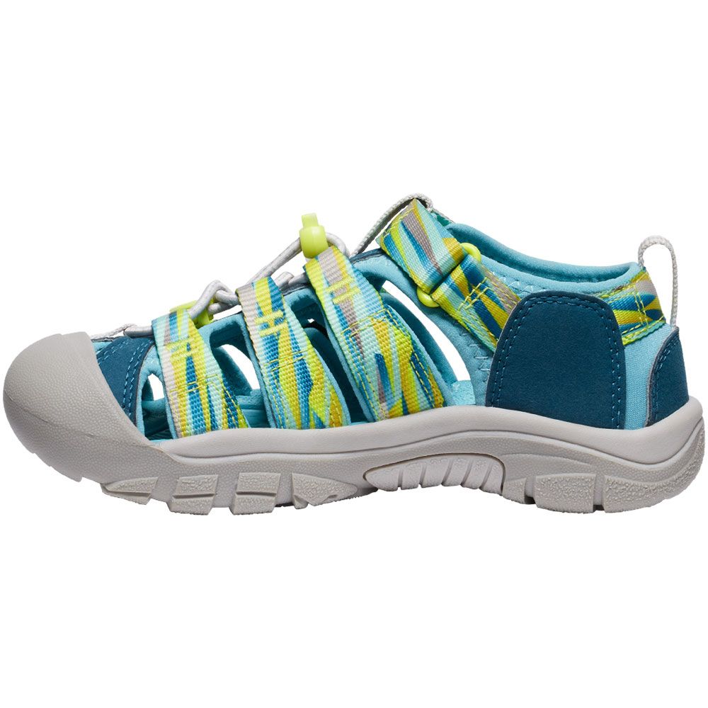 KEEN Newport H2 Sandals - Boys | Girls Legion Blue Evening Primrose Back View