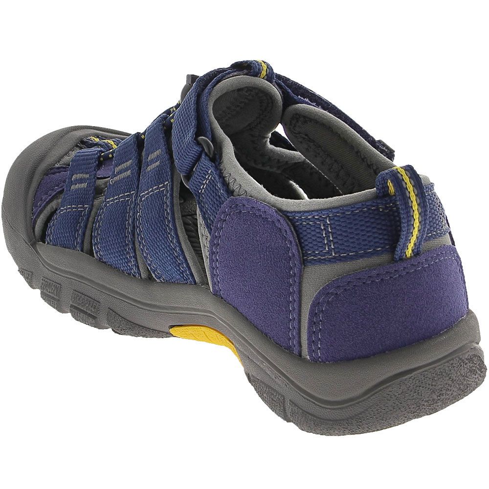 KEEN Newport H2 Sandals - Boys | Girls Blue Depths Gargoyle Back View