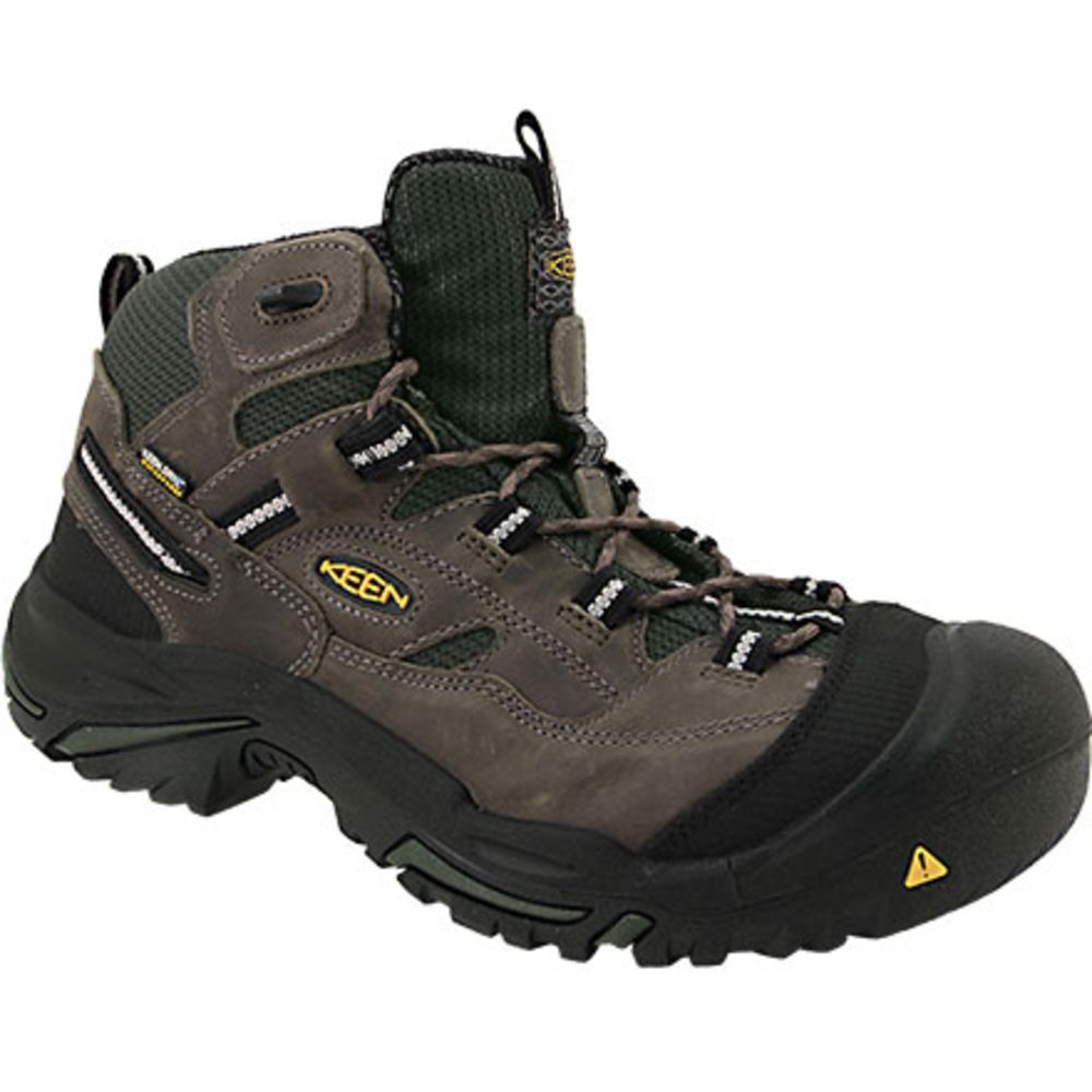 KEEN Utility Braddock Mid Steel Toe Work Boots - Mens Gargoyle Forest Night