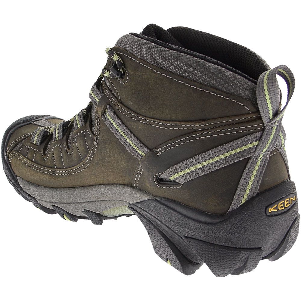 KEEN Targhee 2 Mid Hiking Boots - Womens Raven Opaline Back View