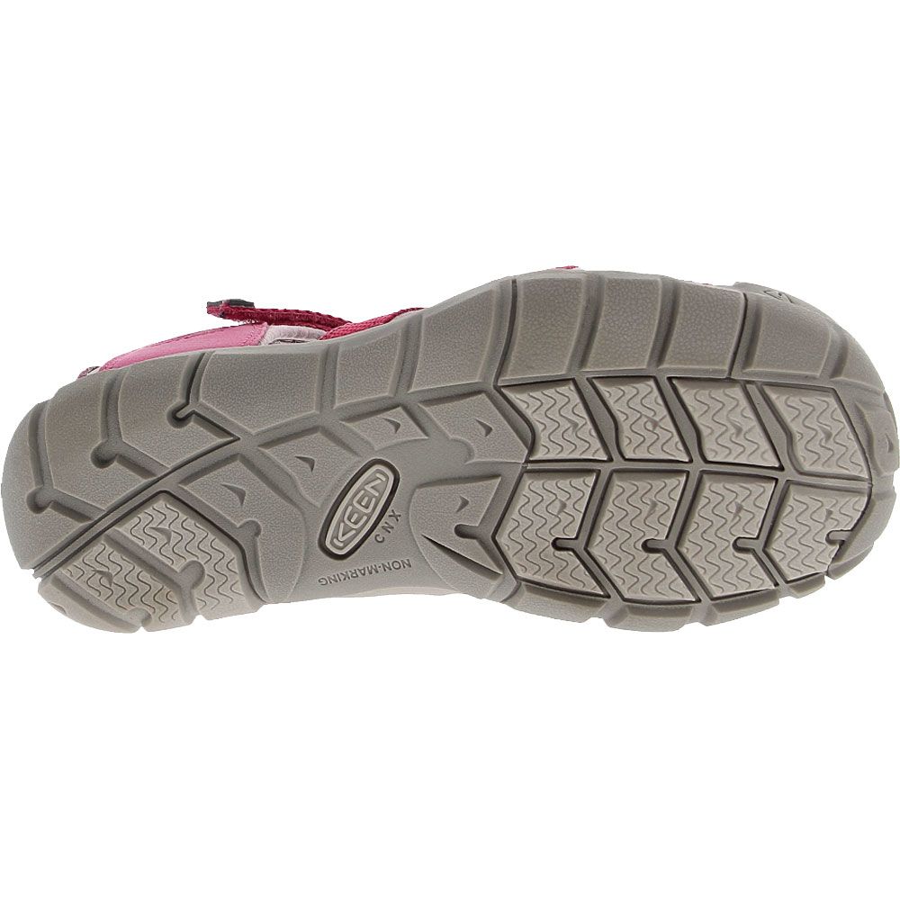 KEEN Seacamp 2 Cnx Outdoor Sandals - Boys | Girls Very Berry Dawn Pink Sole View