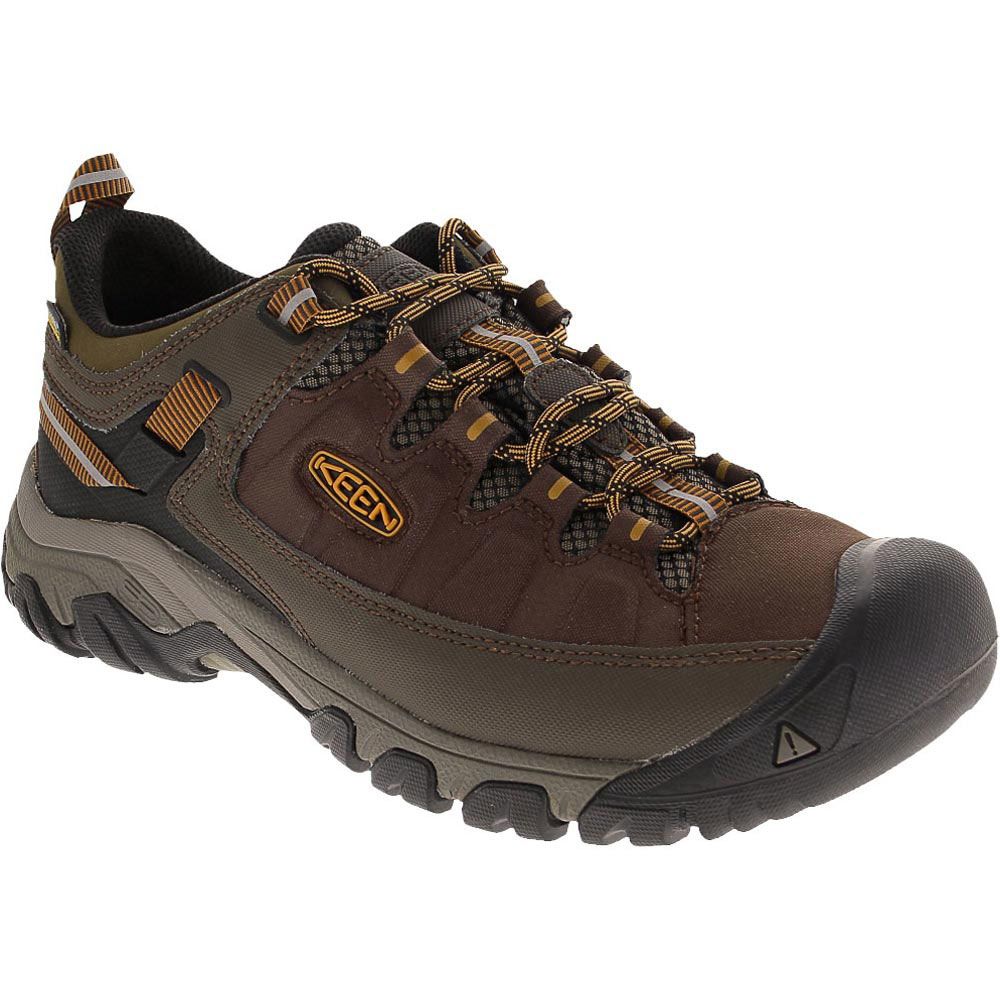 KEEN Targhee Exp Low Wp Hiking Shoes - Mens Cascade Inca Gold