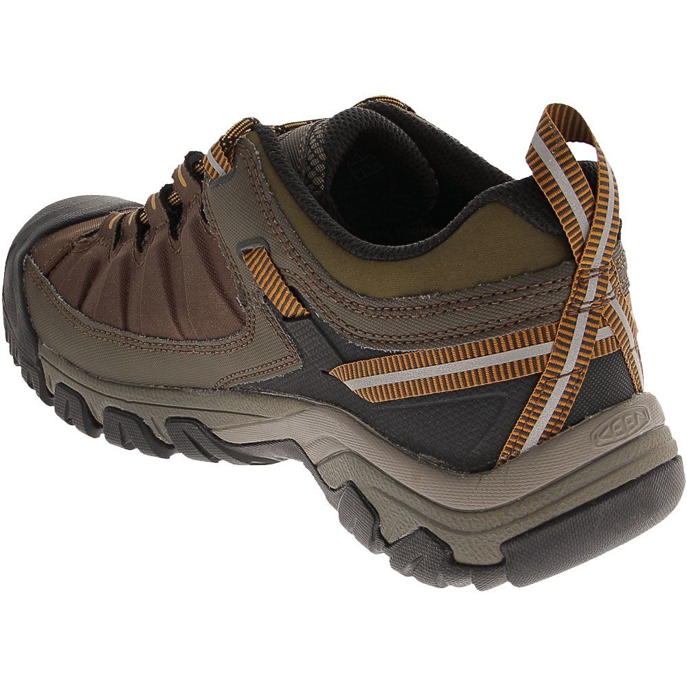 KEEN Targhee Exp Low Wp Hiking Shoes - Mens Cascade Inca Gold Back View