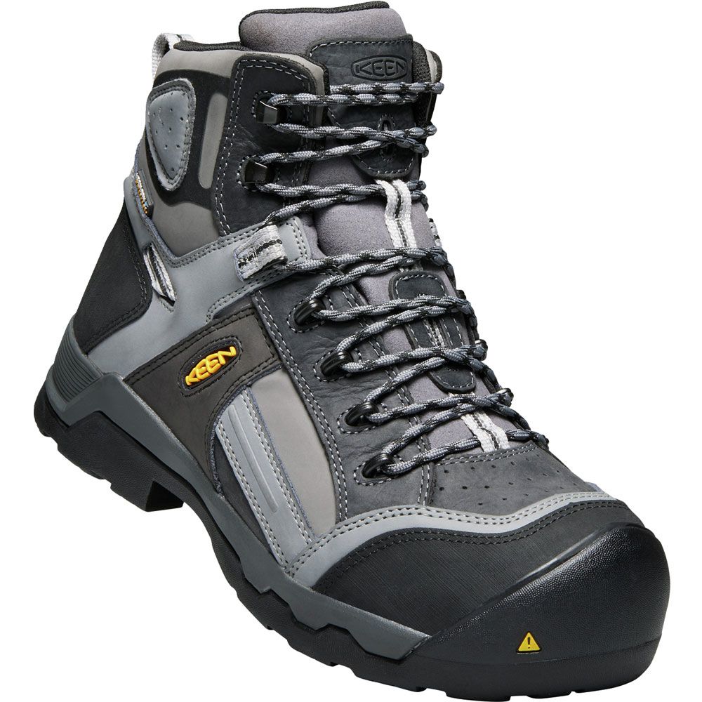 KEEN Utility Davenport Ins Wp Ct Composite Toe Work Boots - Mens Magnet Steel Grey