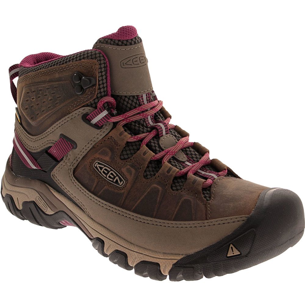 KEEN Targhee 3 Mid Waterproof Womens Hiking Boots Weiss Boysenberry