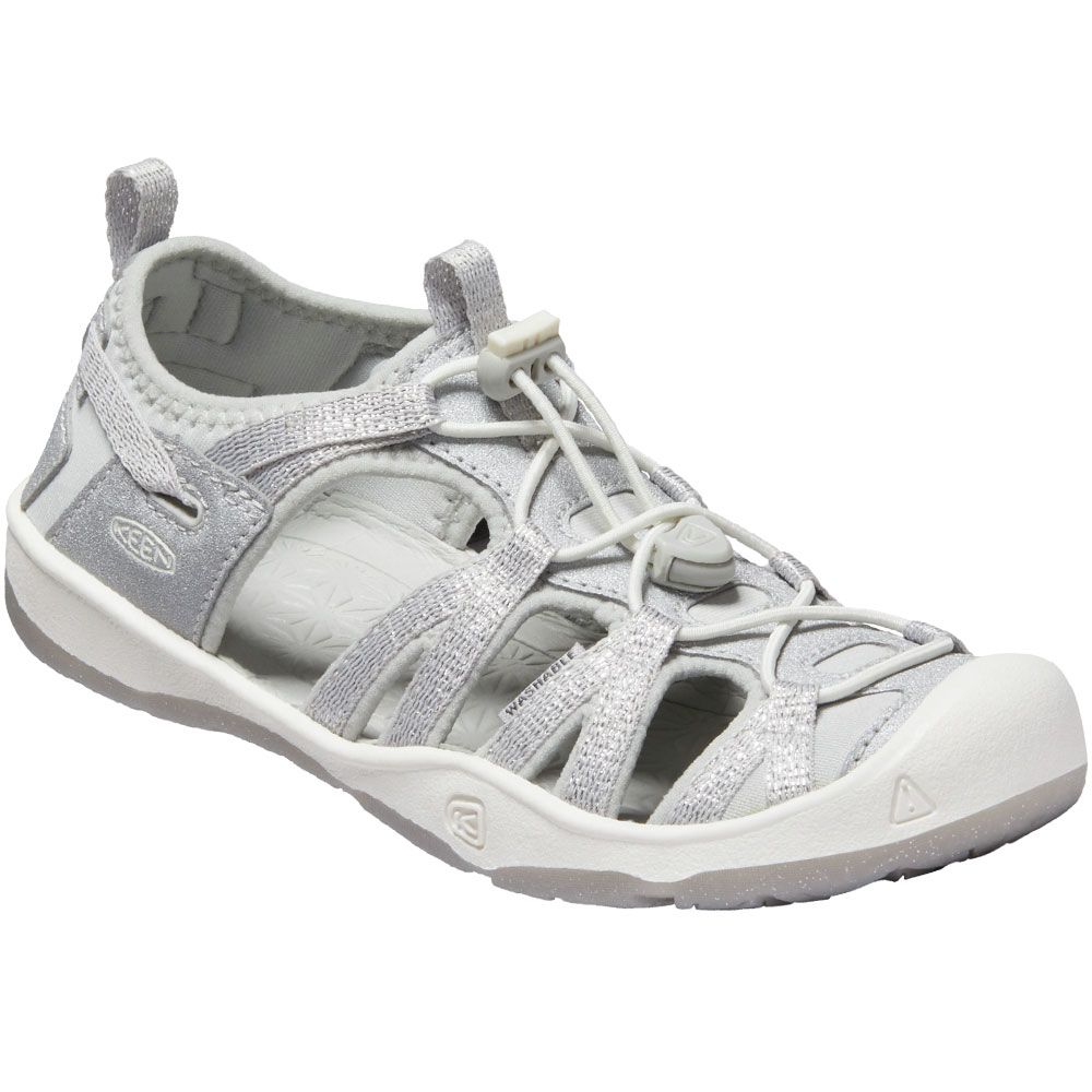 KEEN Moxie Big Kid Girls Outdoor Sandals Silver