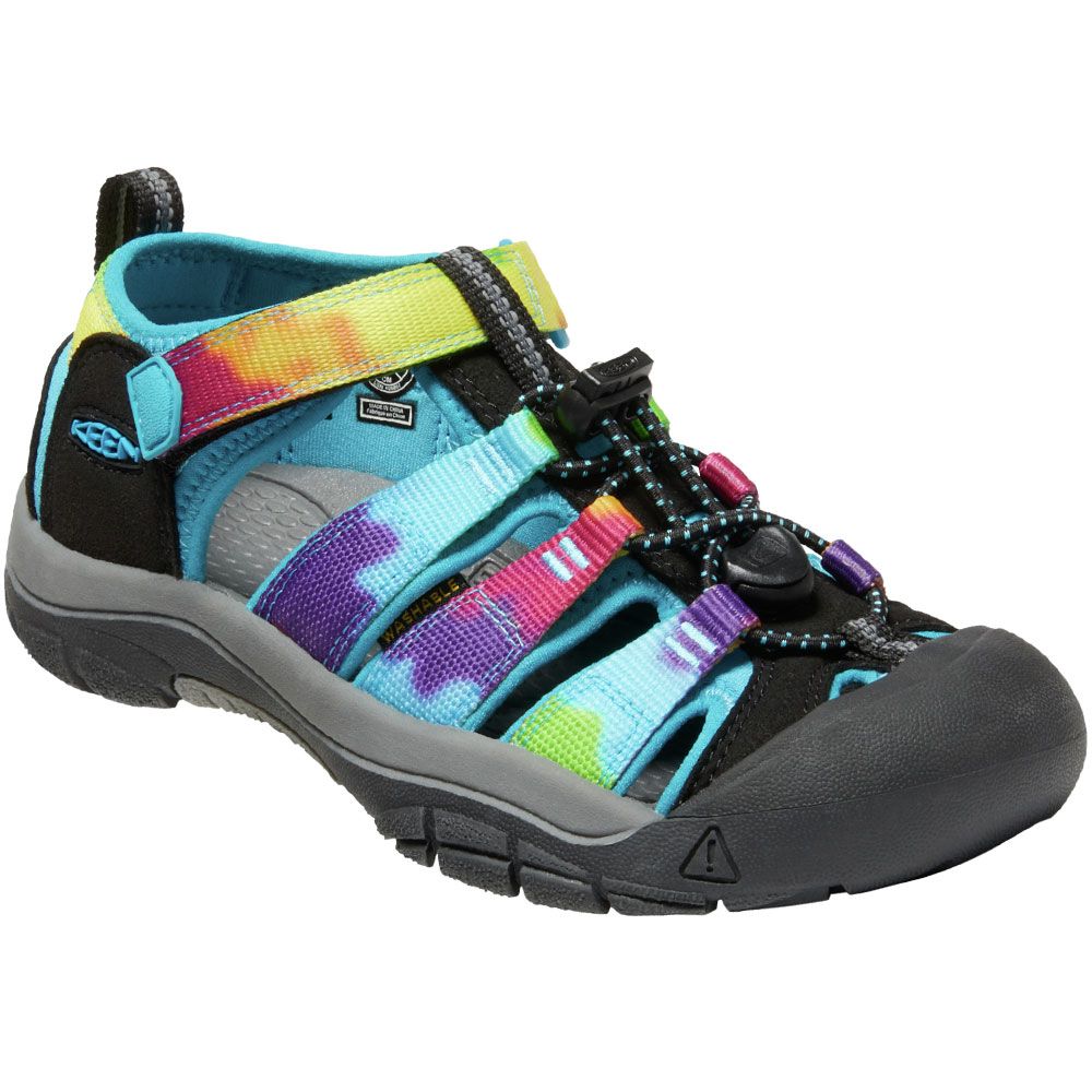 KEEN Newport H2 Big Kids Girls Sandals Rainbow Tie Dye