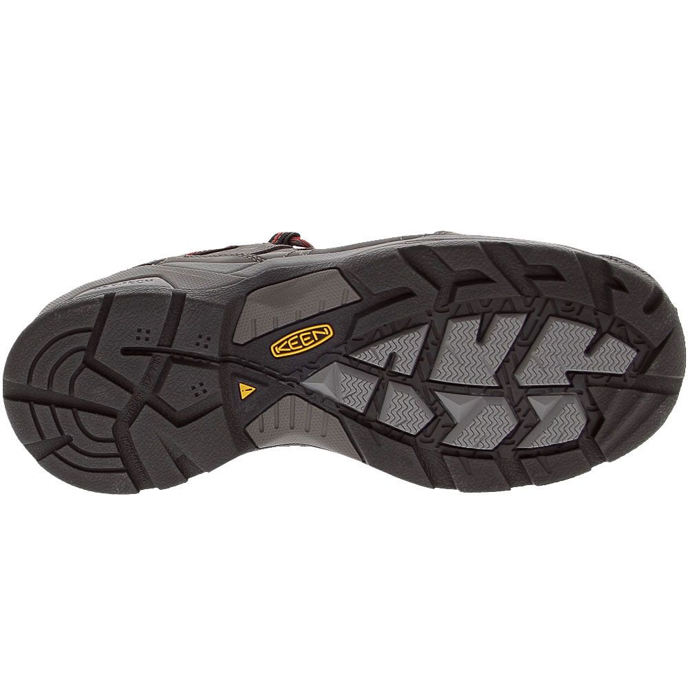 KEEN Utility Detroit Xt Low Met Safety Toe Work Boots - Mens Steel Grey Bossa Nova Sole View