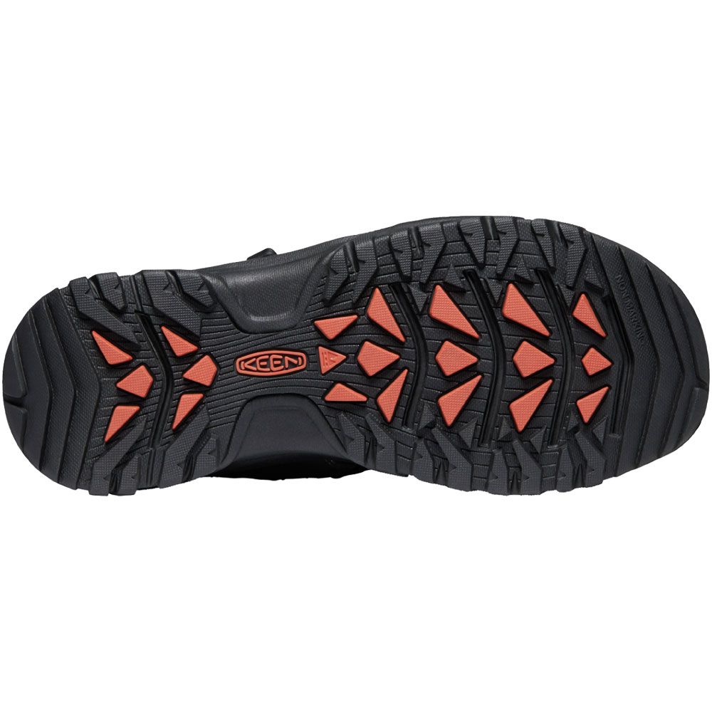 KEEN Targhee III Open Toe Outdoor Sandals - Mens Grey Black Sole View