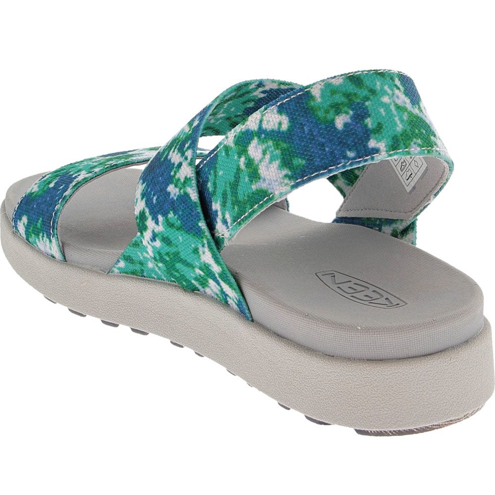 KEEN Elle Backstrap Sandals - Womens Porcelain Tie Dye Back View