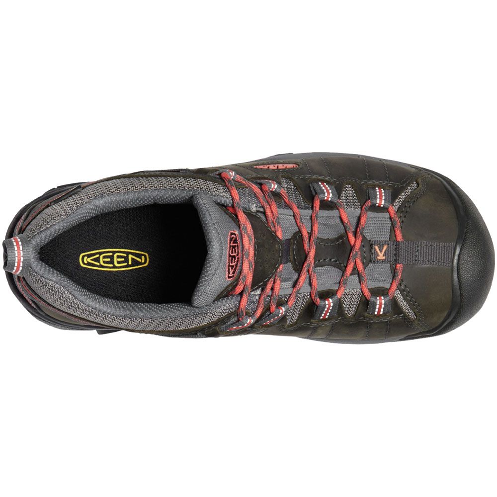 KEEN Targhee 2 Wp Waterproof Hiking Shoes - Womens Magnet Coral Back View