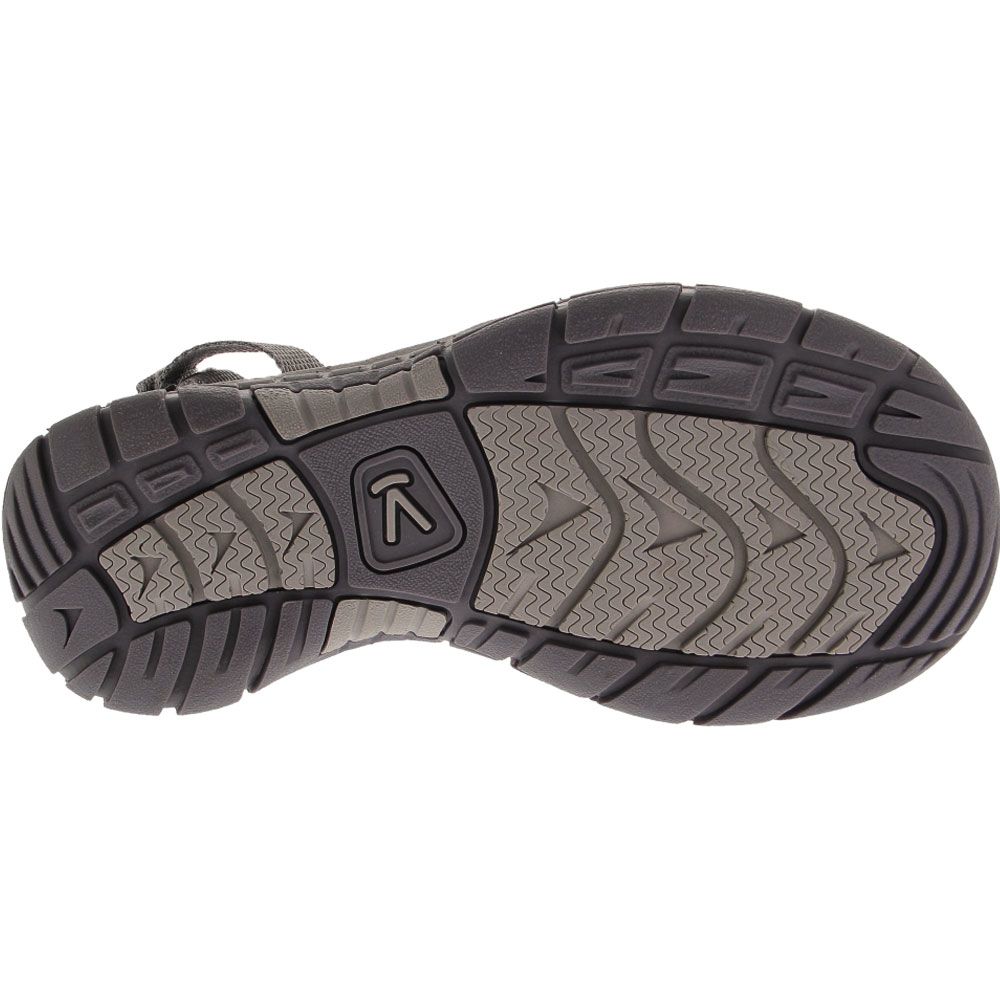 KEEN Ravine H2 Outdoor Sandals - Womens Steel Grey Coral Sole View