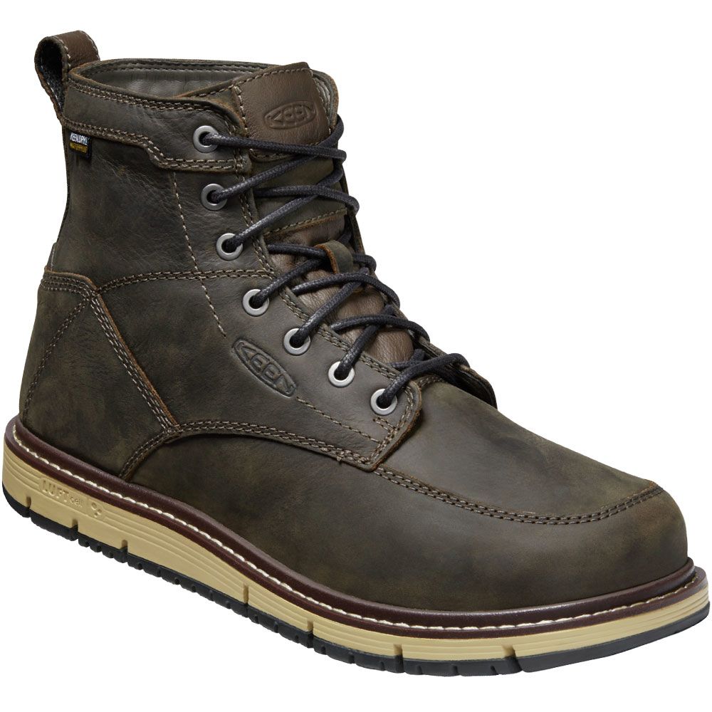 KEEN Utility San Jose Non-Safety Toe Work Boots - Mens Cascade Brown