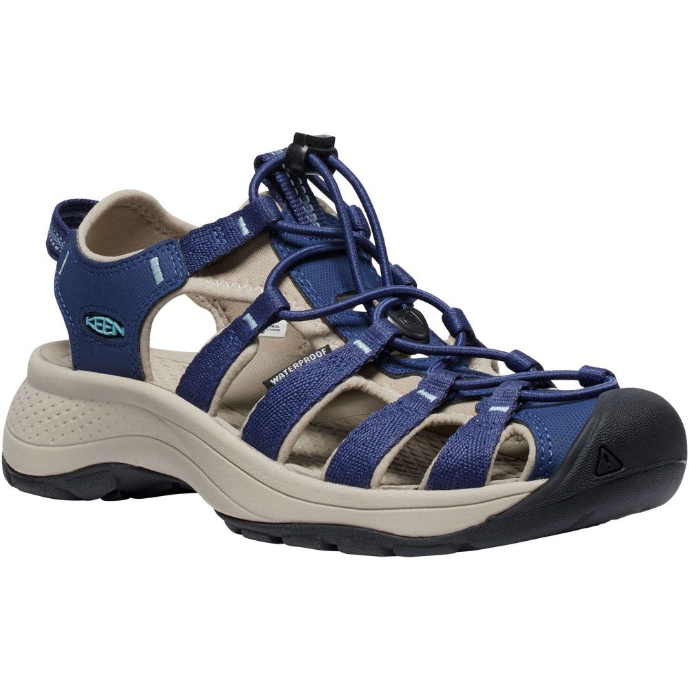 KEEN Astoria West Outdoor Sandals - Womens Naval Academy Reef Waters