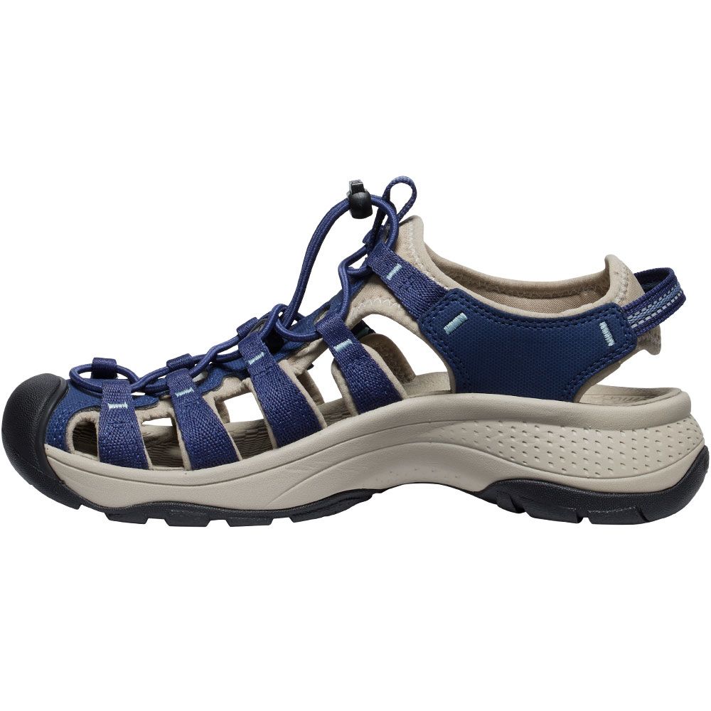 KEEN Astoria West Outdoor Sandals - Womens Naval Academy Reef Waters Back View