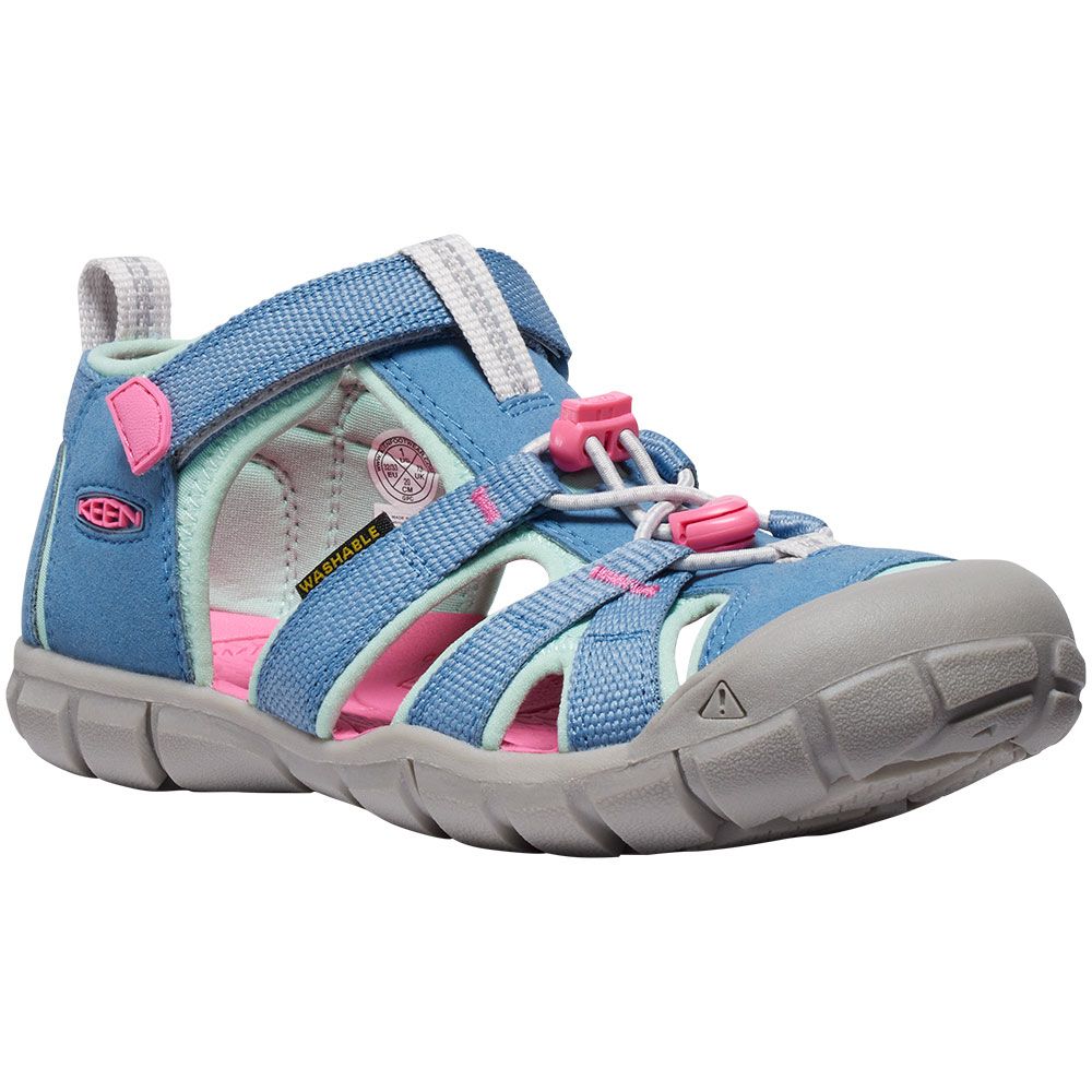 KEEN Seacamp II Cnx Big Kids Sandals Coronet Blue Hot Pink