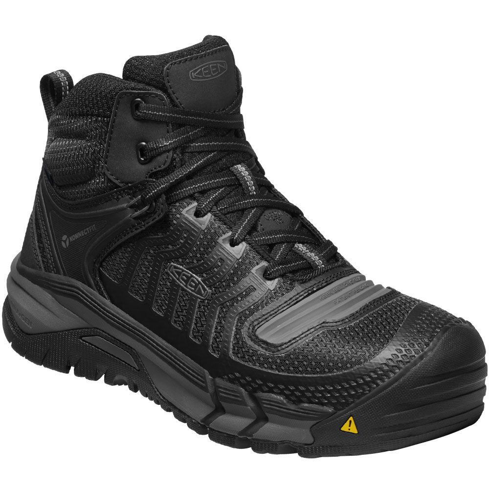 KEEN Utility Kansas City Waterproof CT Work Boots - Mens Black Gun Metal