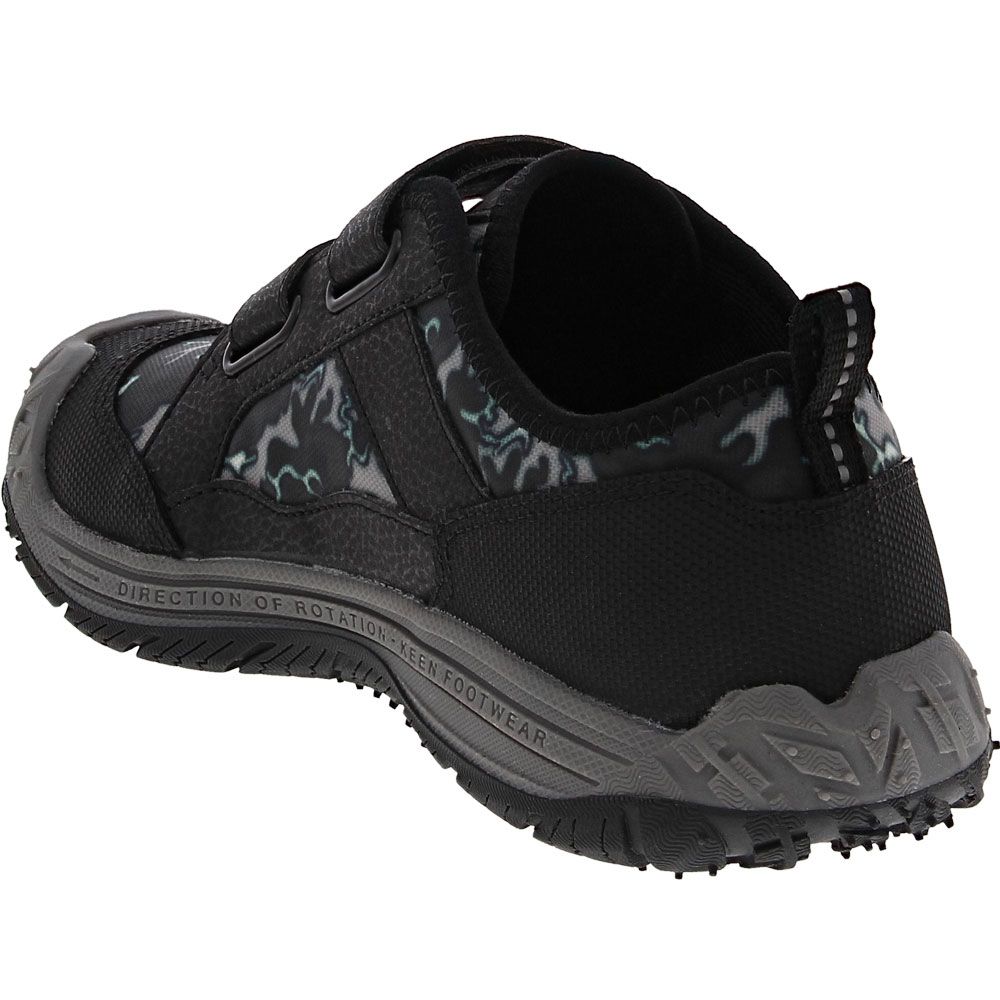 KEEN Speed Hound Big Kids Skate Shoes Black Camo Back View