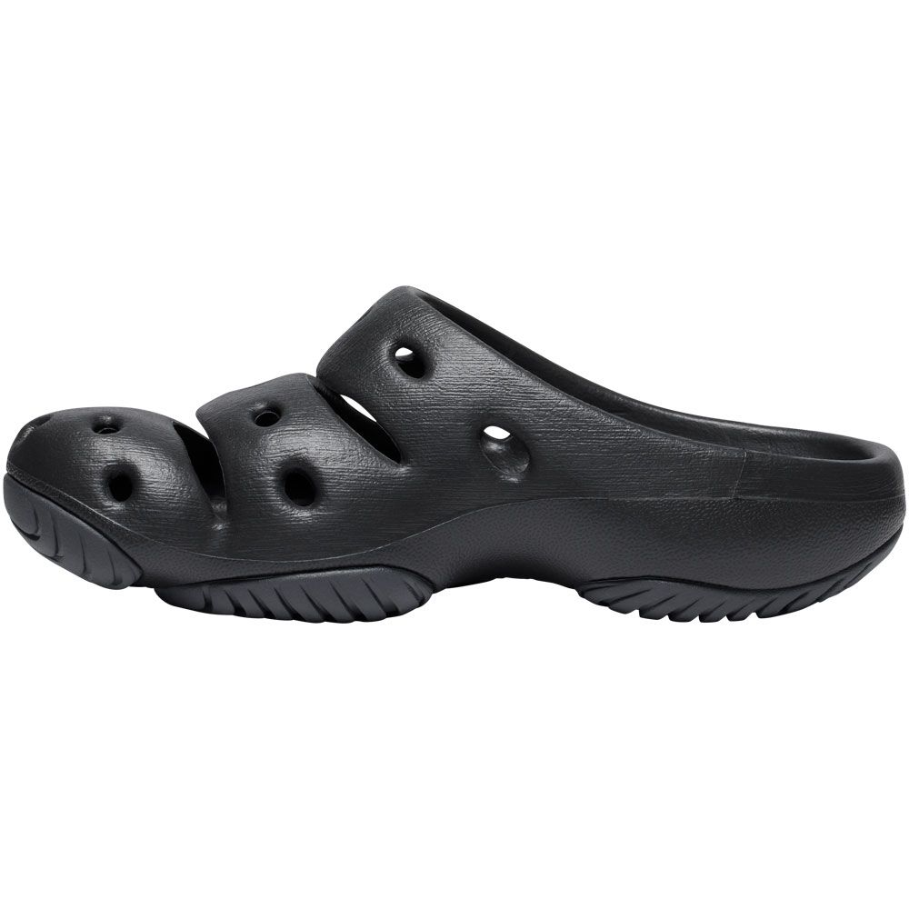 KEEN Yogui Clog Sandals - Womens Black Magnet Back View