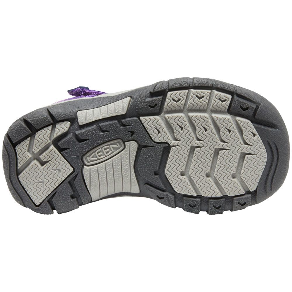 KEEN Newport H2 Little Kids Girls Outdoor Sandals Tillandsia Purple English Lavender Sole View