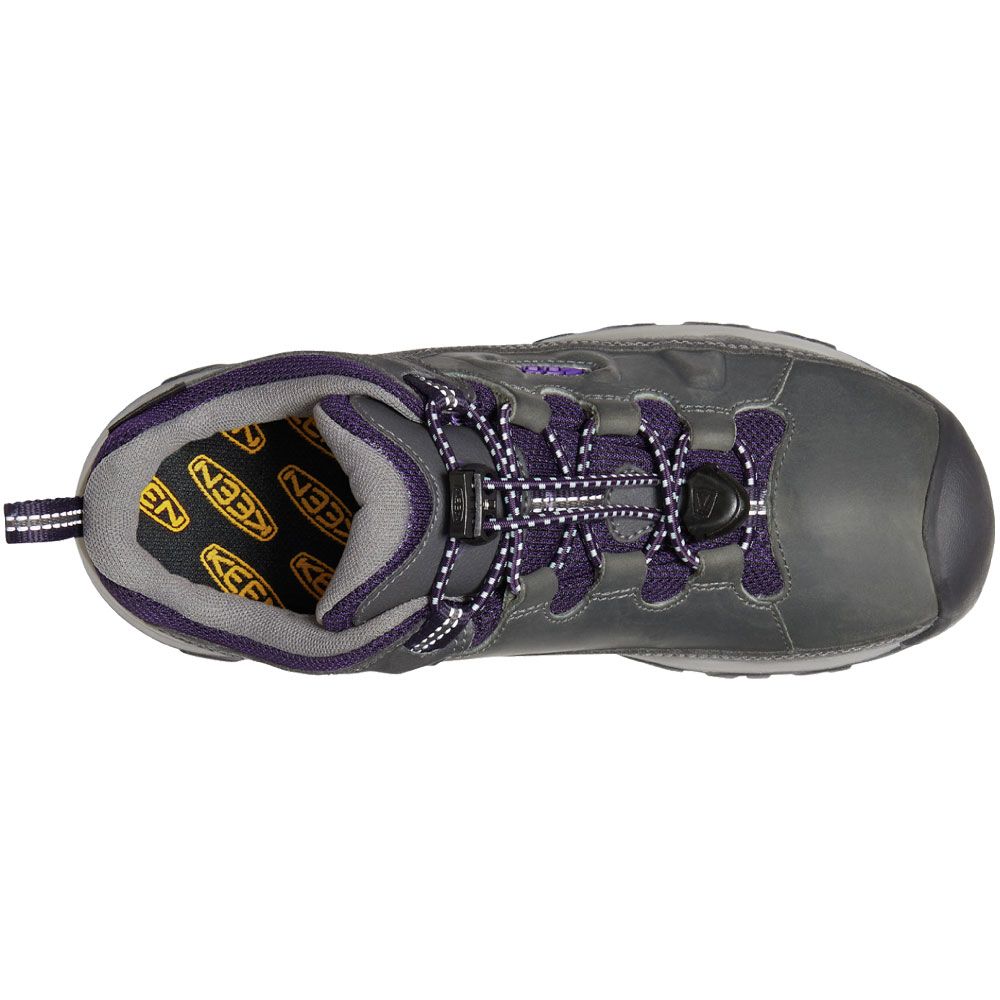 KEEN Targhee Wp Big Kids Hiking - Girls Magnet Tillandsia Purple Back View