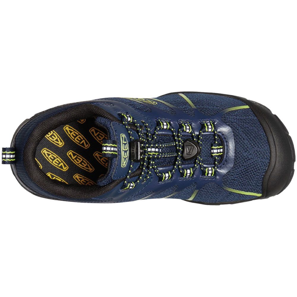 KEEN Chandler 2 Cnx Big Kid Running Shoes - Boys | Girls Black Iris Evening Primrose Back View