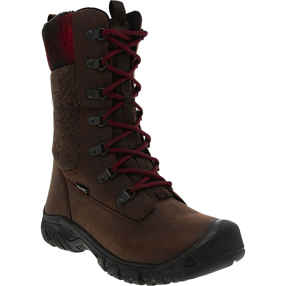 KEEN Greta Tall Boot Waterproof Womens Winter Boots Chestnut Mulch