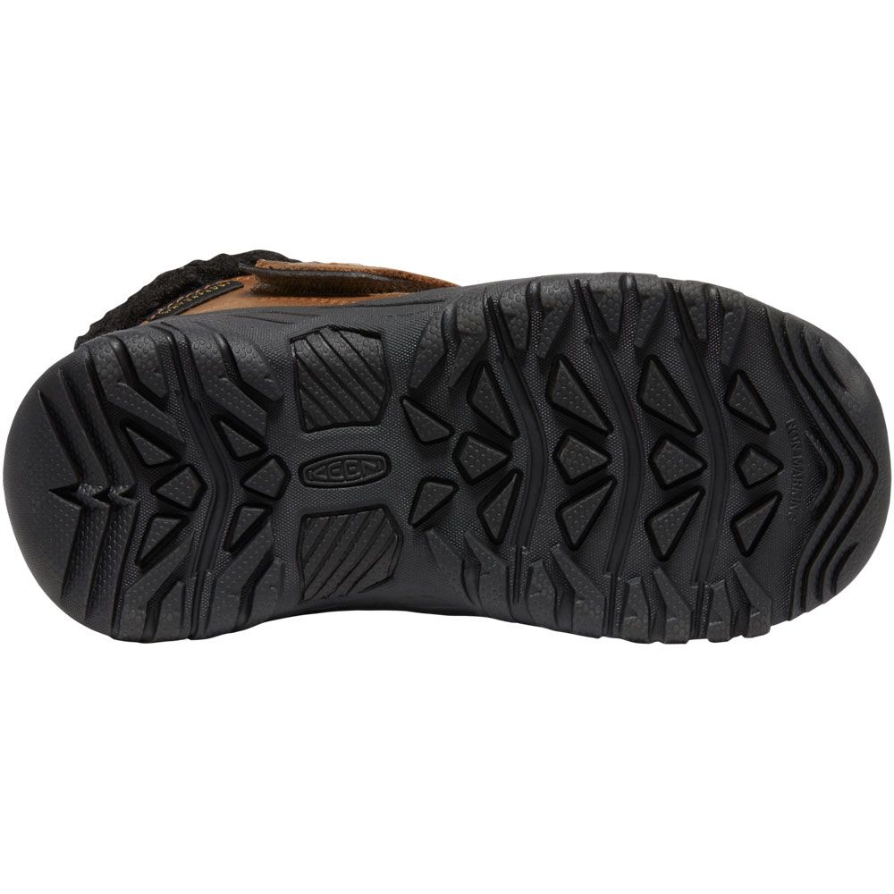 KEEN Kootenay 4 Wp Ltl Kids Hiking - Boys | Girls Toasted Coconut Vapor Sole View