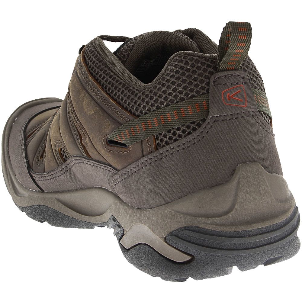 KEEN Circadia Vent Hiking Shoes - Mens Bison Potters Clay Back View