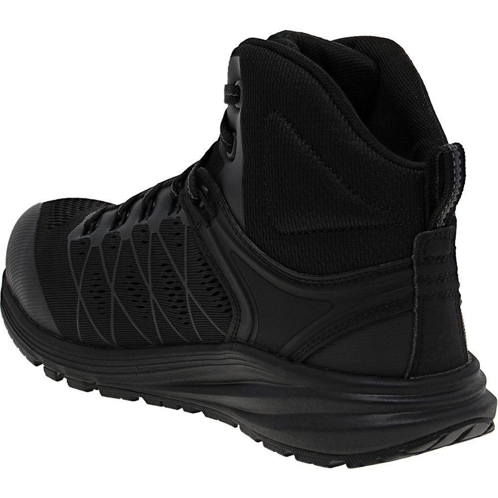 KEEN Utility Vista Energy Mid Int M CT Work Boots - Womens Black Raven Back View