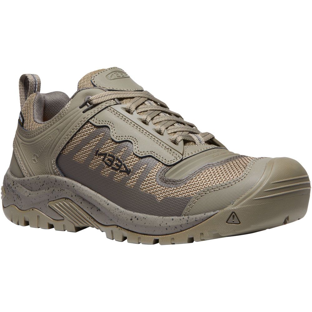 KEEN Reno KBF WP Non-Safety Toe Work Shoes - Mens Brindle Morel