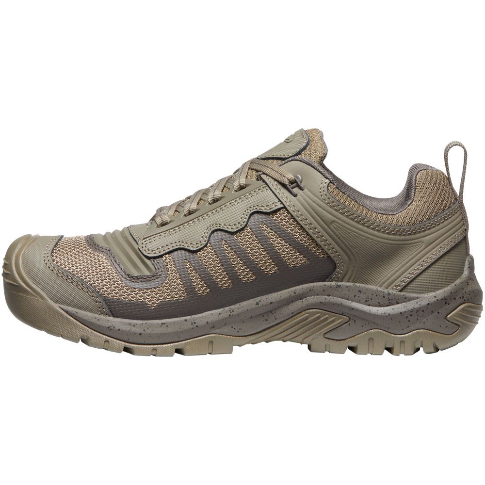 KEEN Reno KBF WP Non-Safety Toe Work Shoes - Mens Brindle Morel Back View