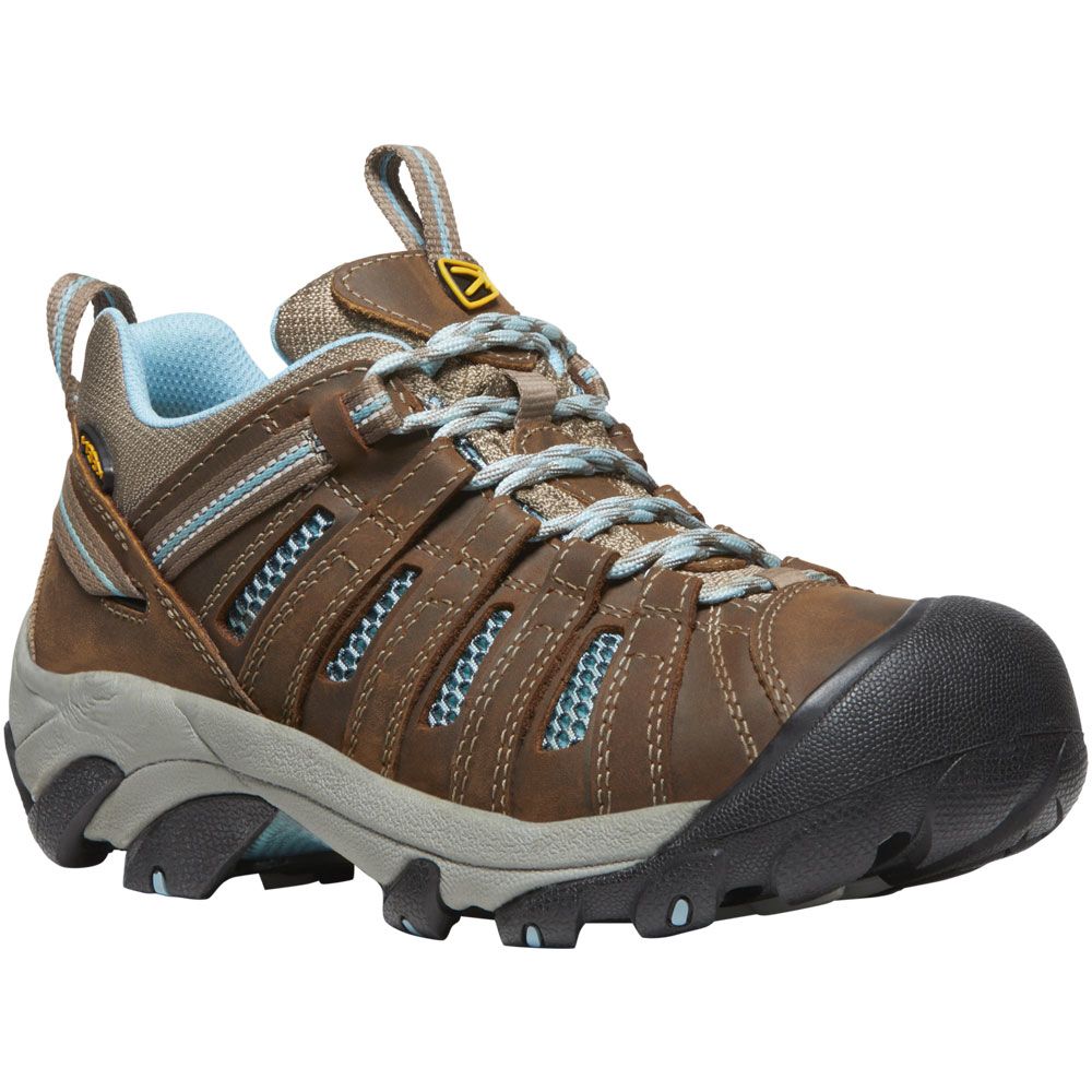 KEEN Voyageur Hiking Shoes - Womens Brindle Alaskan Blue