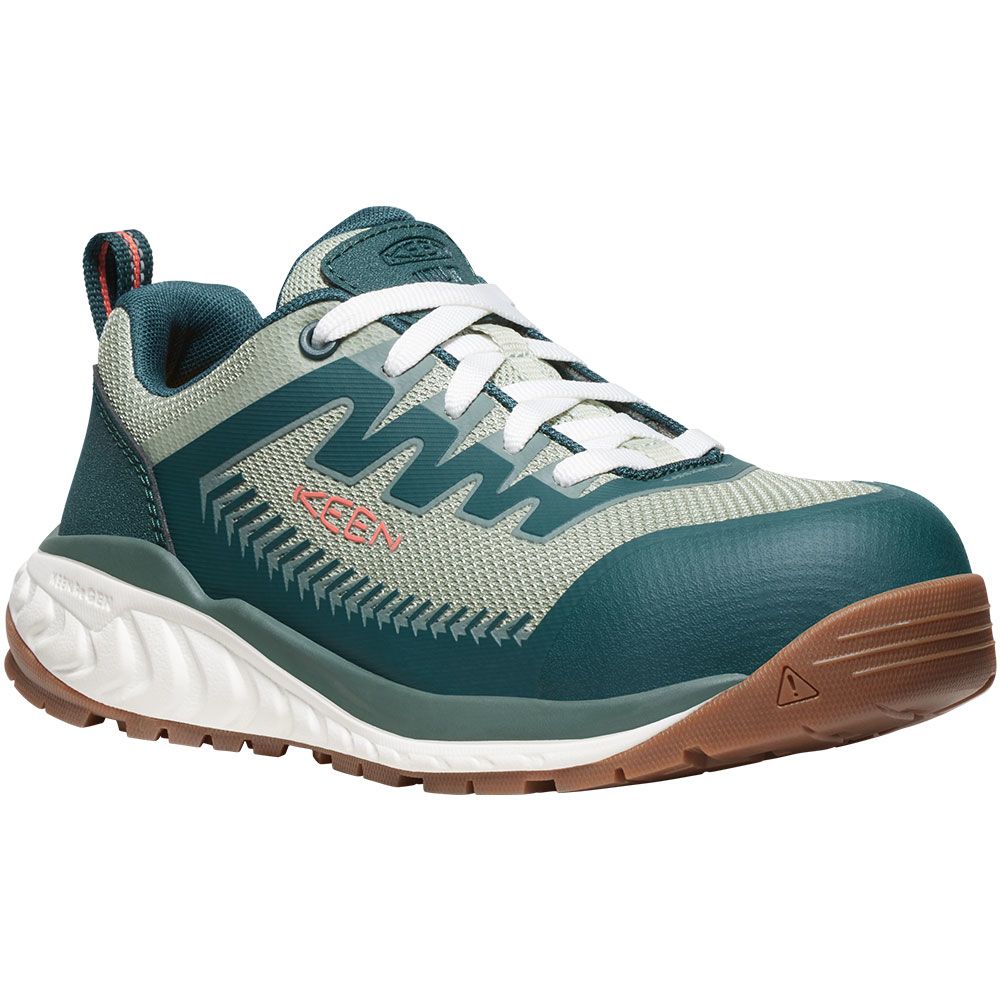 KEEN Utility Arvada Composite Toe Work Shoes - Womens Sea Moss Desert Sage