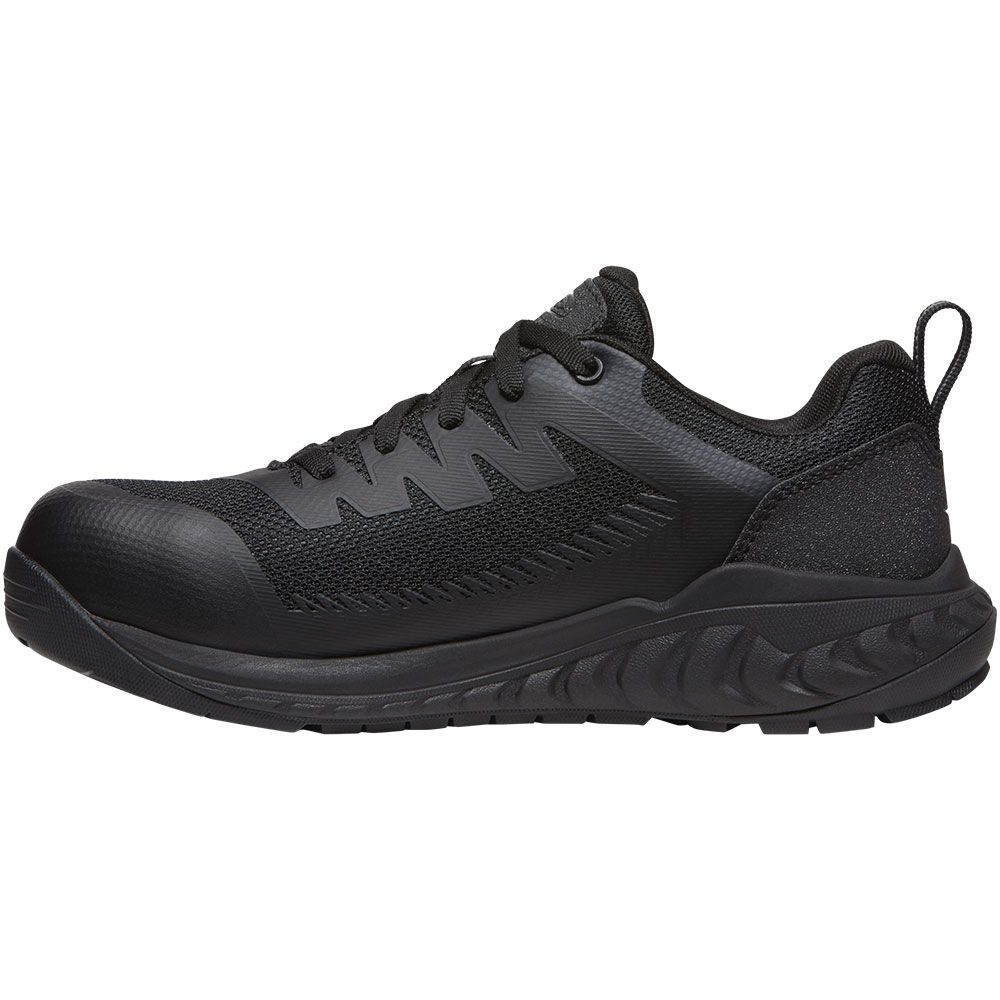 KEEN Utility Arvada ESD Carbon Fiber Shoes - Mens Black Back View