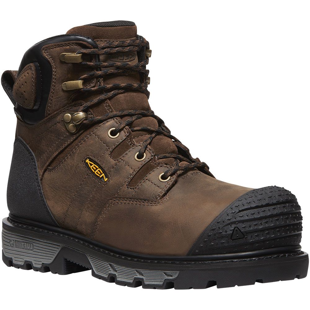 KEEN Utility CSA Camden 6 In WP CFT Boots - Mens Dark Earth Black