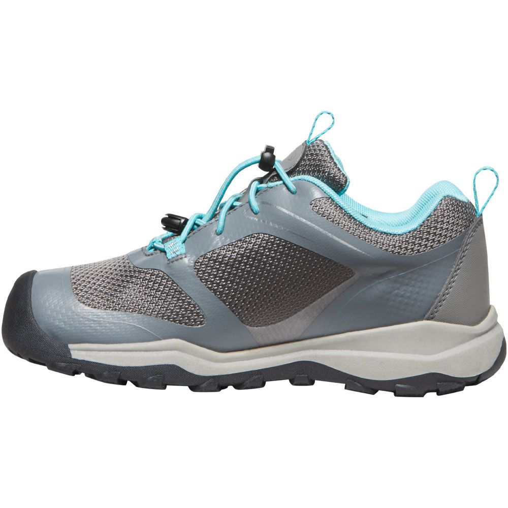 KEEN Wanduro Lo Wp Hiking - Boys | Girls Steel Grey Ipanema Back View