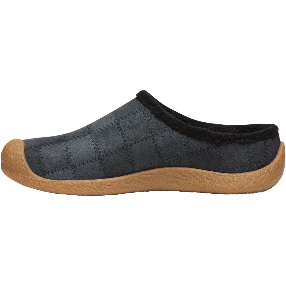 KEEN Howser Harvest Slide Slip on Casual Shoes - Womens Black Birch Back View