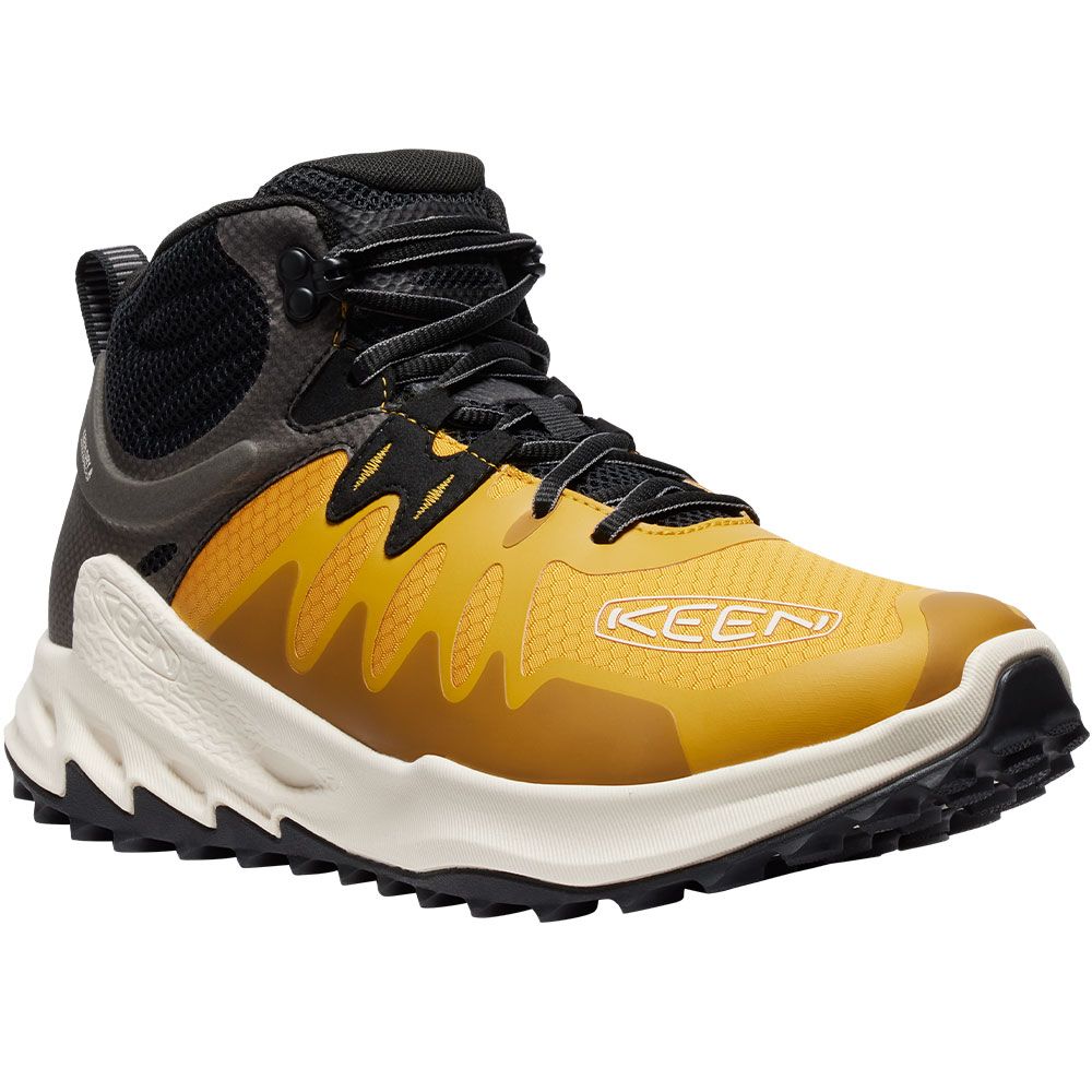 KEEN Zionic Waterproof Hiking Boots - Mens Golden Yellow Birch