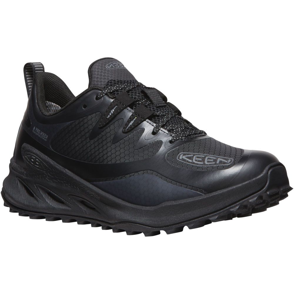 KEEN Zionic Waterproof Hiking Shoes - Womens Black Black