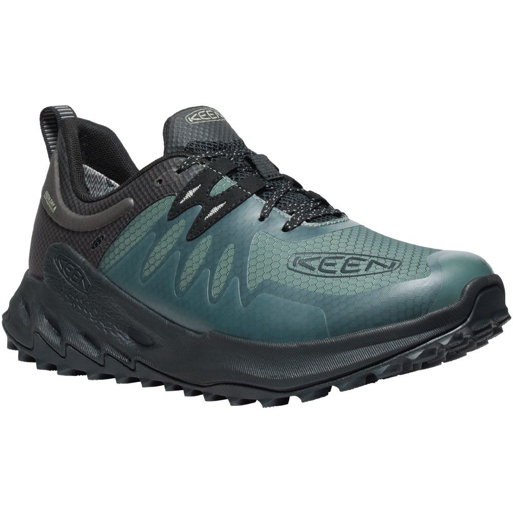 KEEN Zionic Waterproof Hiking Shoes - Mens Dark Forest Black