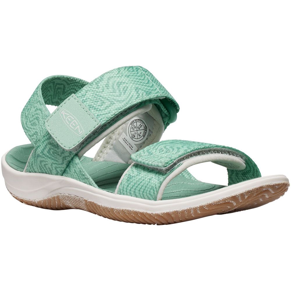 KEEN Elle Little Kids Outdoor Sandals - Boys | Girls Lichen Star White