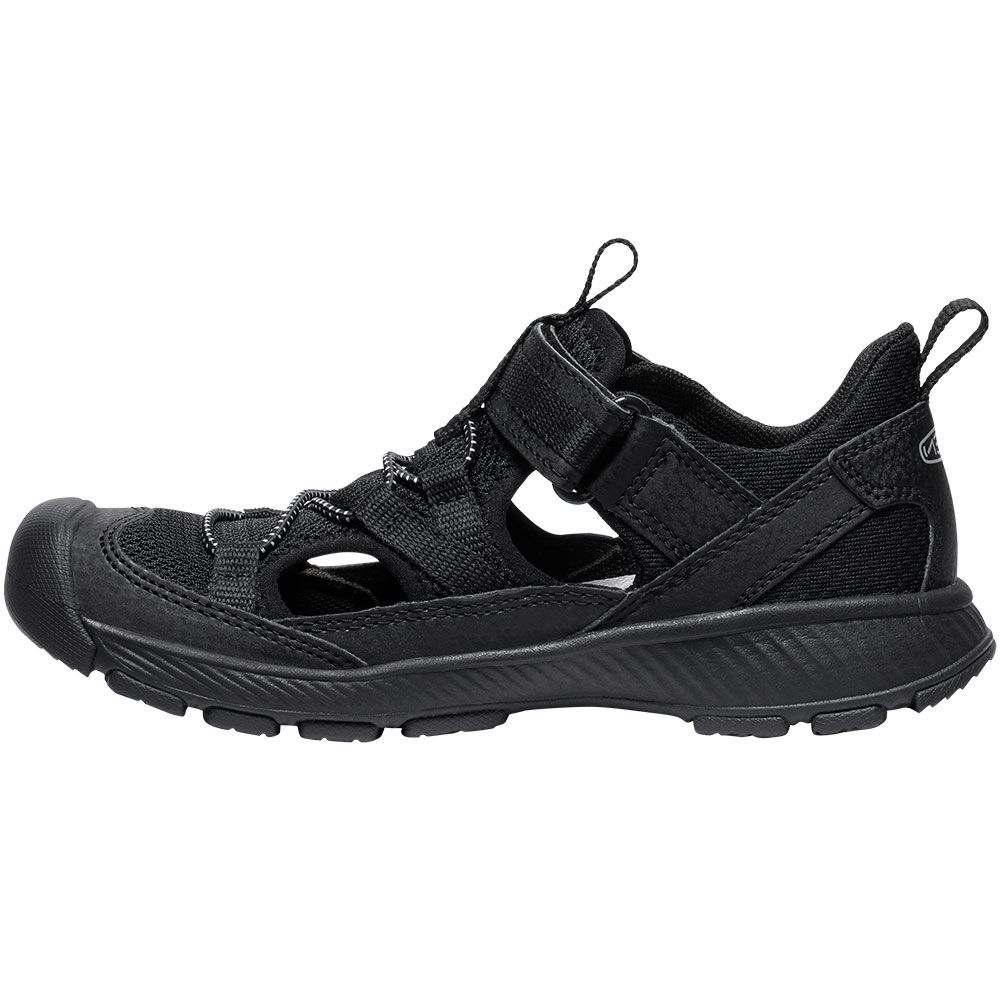 KEEN Motozoa Sandal Big Kids Outdoor Sandals - Boys | Girls Black Alloy Back View